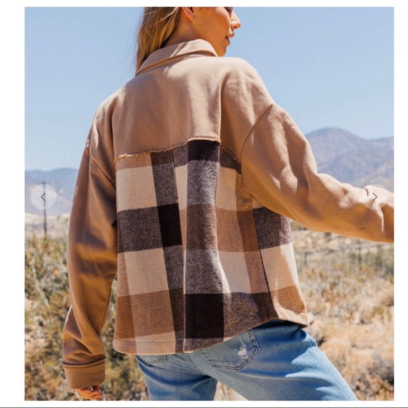 it’s all about The Gingham Check Shirt Jacket with pockets - Picture 3 of 6